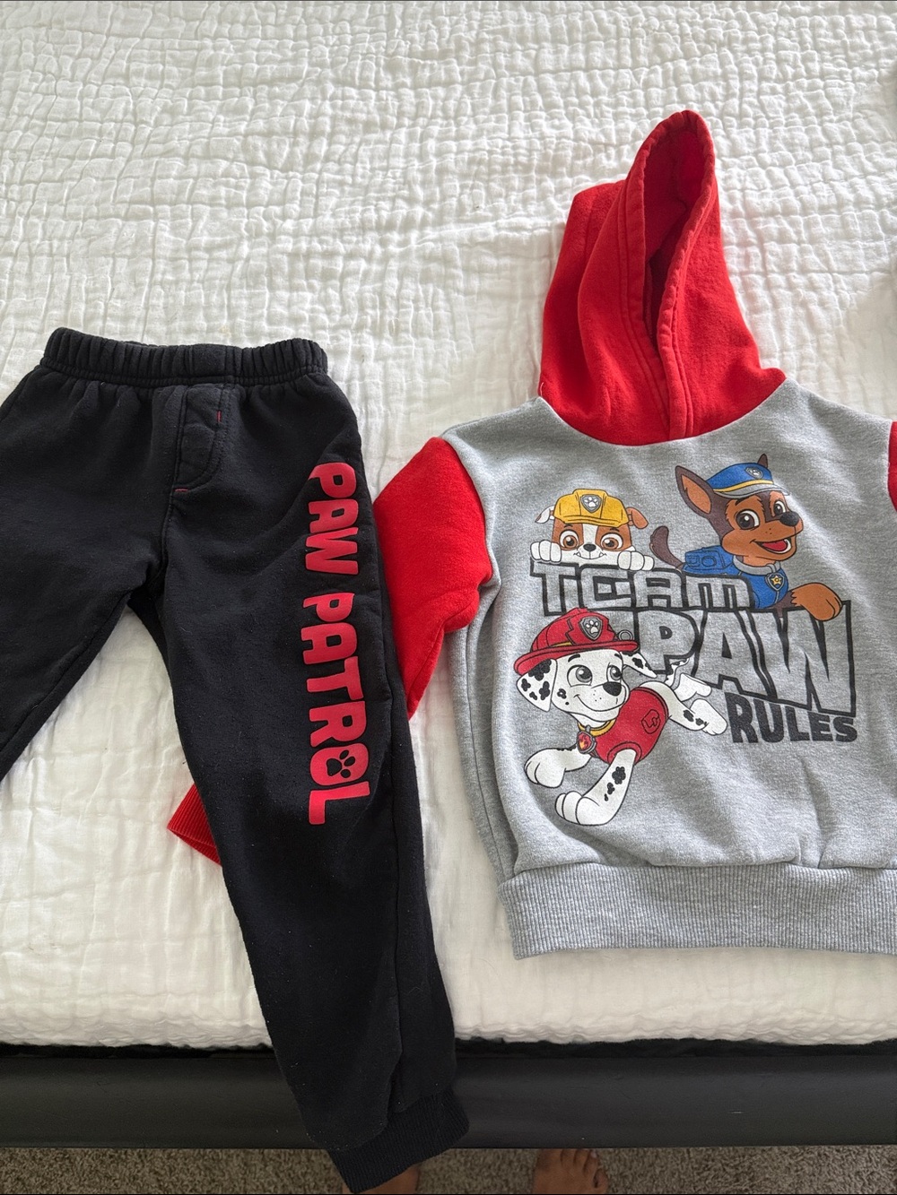 Nickelodeon Paw Patrol Red, Gray & Black Hoodie and Joggers Set